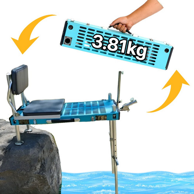 어신좌 민물 소좌대 받침틀 거치대 풀세트 민물 낚시 판야 접이식 클램프 의자