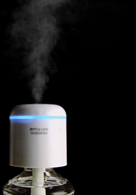 아무데나 꽂아쓰는 보틀캡 USB 미니 생수병 페트병 가습기 ver.1, 화이트, 화이트