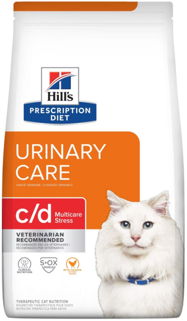 Hill's 希爾思處方 URINARY CARE c/d Multicare Stress 貓糧 雞肉配方 7.98kg, 1個, 泌尿系統 + 壓力