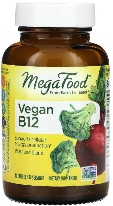 메가푸드 비건 B12 30정, 1개 - 쿠팡