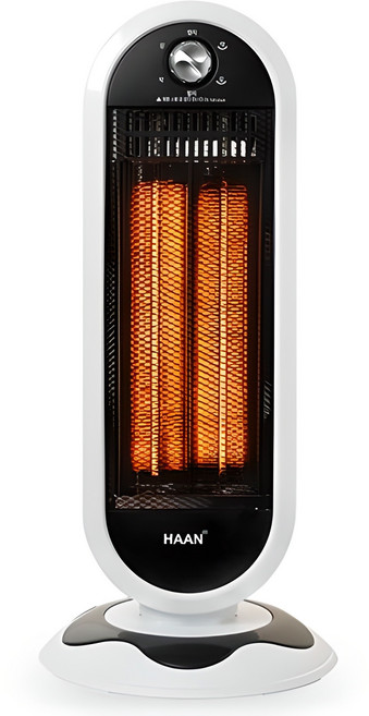 한경희생활과학 자동좌우회전 2단 카본히터, HAAN-Q2000, 화이트