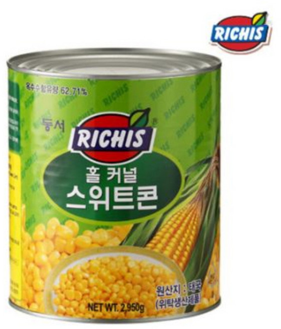 리치스 홀 커널 스위트 콘, 2.95kg, 3개