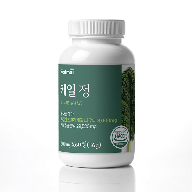 케일 정 600mg 공식몰 100% 무첨가물 국내산 정품 HACCP 식약청 인증 동결건조 컬리케일 베타카로틴 건강한 식습관을 위한 필수 아이템, 1개, 360정