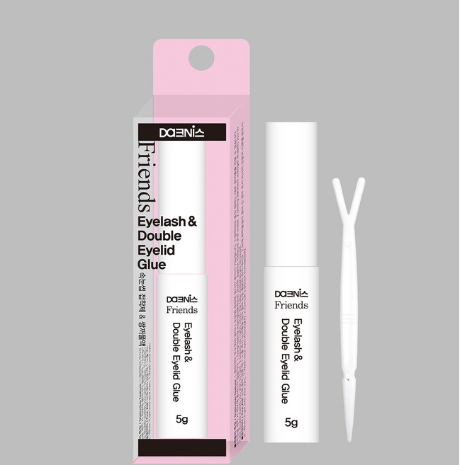 다크니스 프렌즈 속눈썹 접착제 쌍커풀액 흰색 5ml, 1개