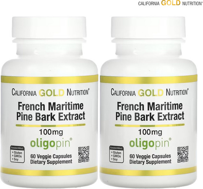 CG 소나무껍질 추출물 100mg 베지캡슐 60정 약들약 고약사 x2, 2개