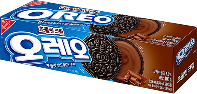 오레오 초콜릿 샌드위치 쿠키 초콜릿 크림, 100g, 11개