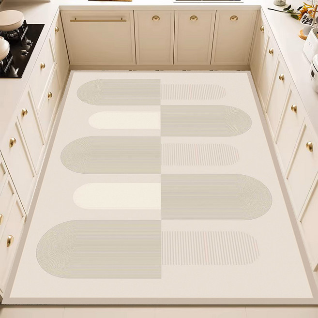 대형 두꺼운 미끄럼 방지 세면 방수 소프트 규조 머드 주방 매트, A01, 1개
