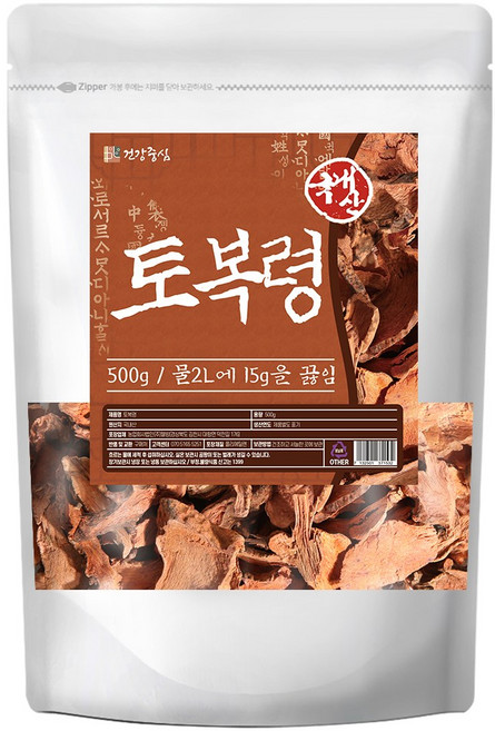 건강중심 국산 토복령 500g 망개나무뿌리, 1개