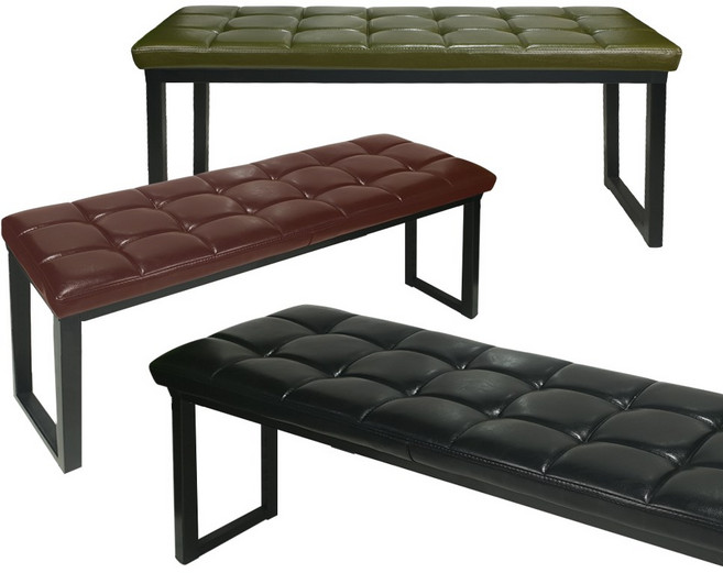 비엠코리아 사각 보조의자 2인용, 블랙