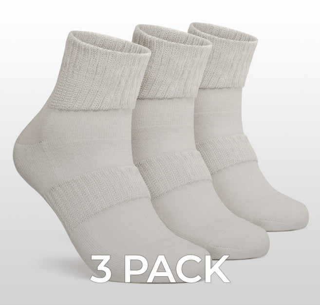 테슬라 국산 순면 무압박 중목 양말 3팩, 아이보리_ZZB, 아이보리_ZZB