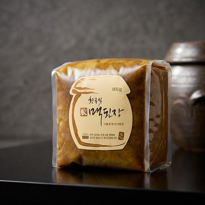 전통 보리 한식 발효 황금빛맥된장 찌개용, 1개, 800g