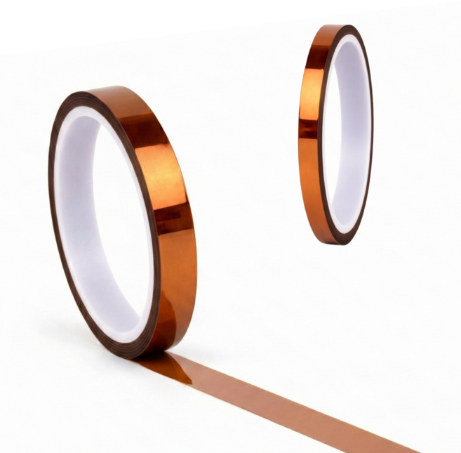 폴리이미드 내열 테이프 10mm x 32M 고온 절연 PI 필름 전자기판 보호용, 1개