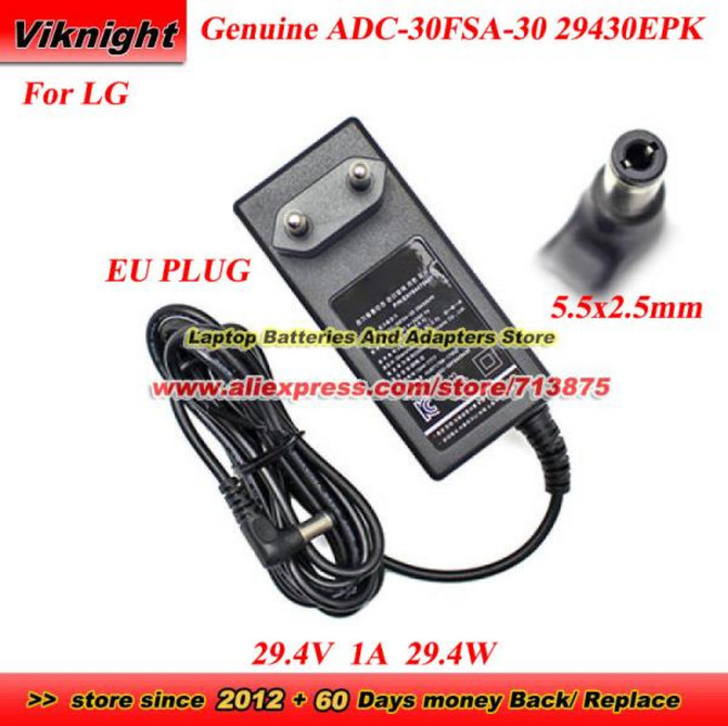 LG용 EU 플러그 ADC-30FSA-30 29430EPK AC 어댑터 EAY64470401 29.4V 1A 29.4W 충전기 5.5x2.5mm 팁, 1개