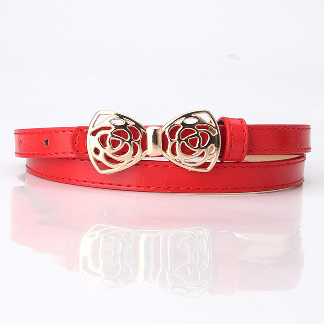 트렌드 패션 스위트 벨트 리본 버클 드레스 장식 벨트 pu 에나멜 스몰 벨트 슬림