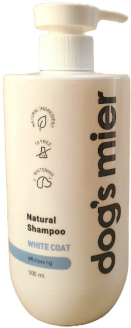 독스미어 내추럴 백모견용 샴푸, 500ml, 1개