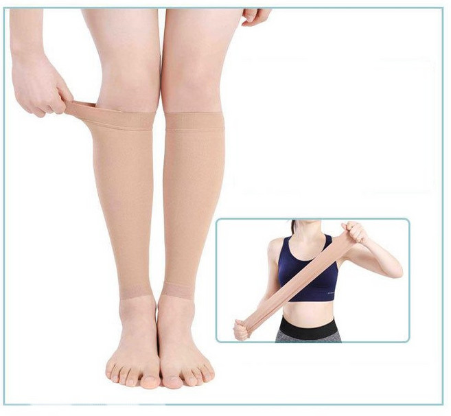 지지메디 압박스타킹 부종해결 다리혈액순환 종아리압박 하지정맥류 (베이지색상-살색) JIJI-10245, 1세트, 종아리/무릎형