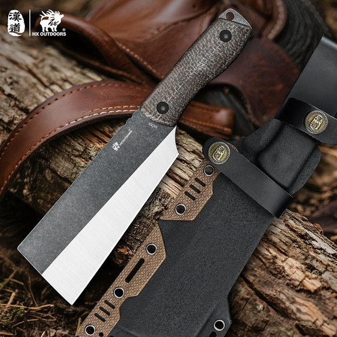 HX 8.3mm 두꺼운 풀탱 도끼칼 마체테 D-345 나이프 정글도, 단일컬러, 1개