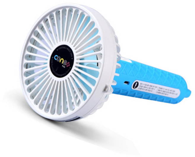 콘플러스 USB 휴대용 미니 선풍기 분리형 손선풍기, 핑크