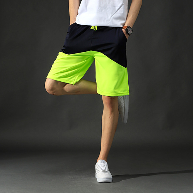 형광배색 남자 트레이닝 반바지 MNIBP4027