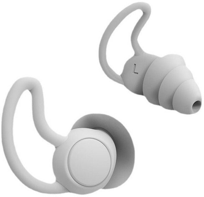 3중 소음차단 수면 귀마개 나노 실리콘 이어플러그 학습용, 1개, 화이트