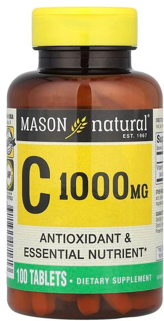 Mason Natural 비타민C 1000mg 100정 MAV-07161, 1개 - 쿠팡