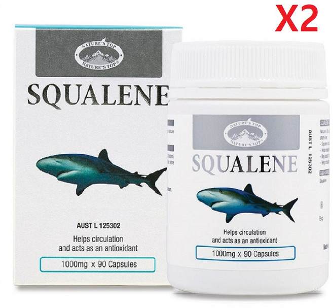 [네이쳐스탑] 스쿠알렌1000mg 90캡슐 X2, 2개