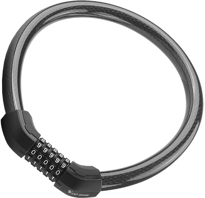 시그니처베이지 자전거 킥보드 자물쇠 번호키 와이어 락 도난방지 YPZ091, 84CM, 1개