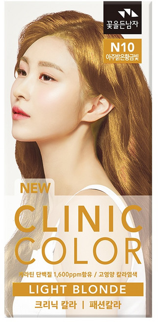 꽃을든남자 크리닉 칼라 염색약, 1개, N10 아주밝은황금빛