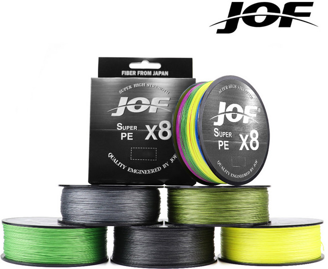 JOF 조프 8합사 PE라인 낚시줄 300m 0.6호 0.8호 1호 2호 3호 4호 5호 6호 8호, 블루, 1개