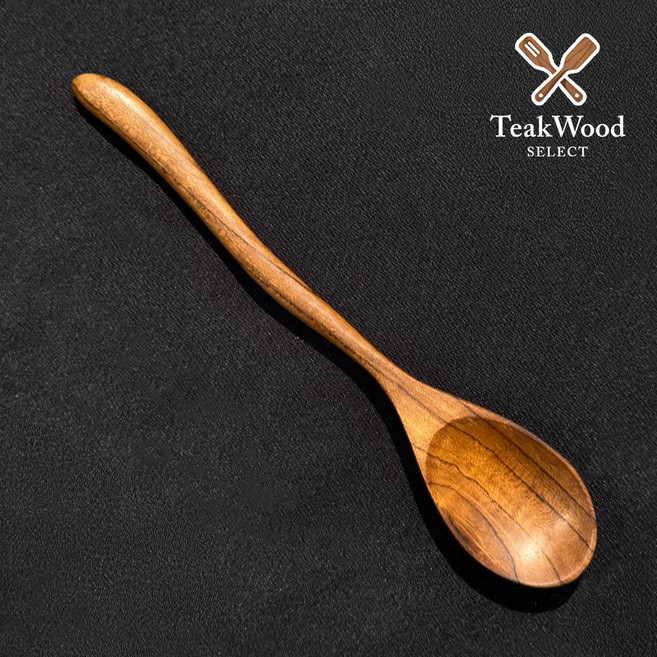 티셀 내추럴 요거트스푼 천연나무 주방조리도구, 2개, 내추럴원목