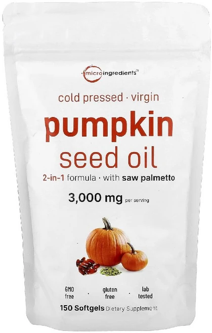 Micro Ingredients 호박씨 오일 소프트젤 150정, 1개 - 쿠팡