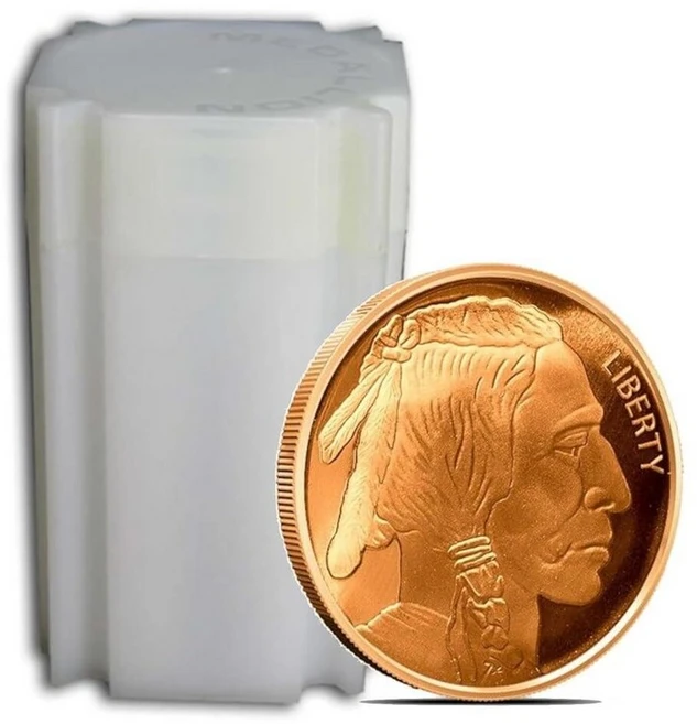 Twenty 28.3g 링컨 밀 페니 코인 .999 파인 구리 덩어리 아트 라운드 튜브 Unique Metals 240266 - 쿠팡