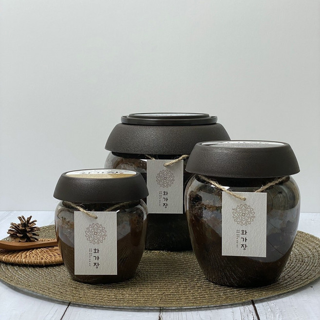 화가장 저염 맛있는 수제 국내산 우리콩 시골 직접만든 조선 전통 재래식 집된장 선물세트 2호, 화가된장 2kg, 2kg, 1개