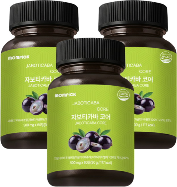 자보티카바 퓨레 브라질 100% jabotiba HACCP인증 고함량 자보티 카바 라이프플러스, 3개, 60정