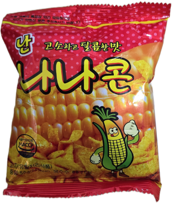 서울식품 난나나콘 스낵, 50g, 5개