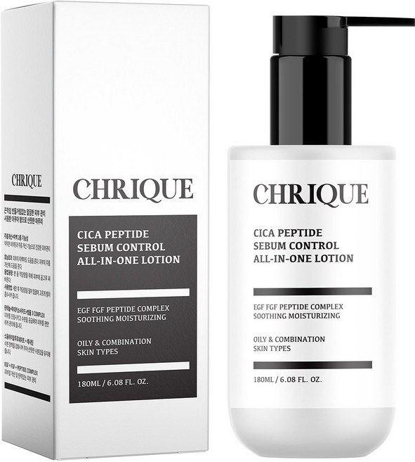 크리크 피지 개기름 억제 지성 지복합성 피부 EGF 시카 펩타이드 남자 올인원로션 180ml, 1개