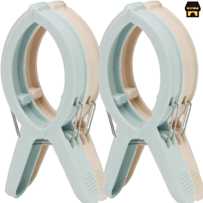 숙씨네 국산 2중스프링 이불집게 왕대, 2세트, 혼합