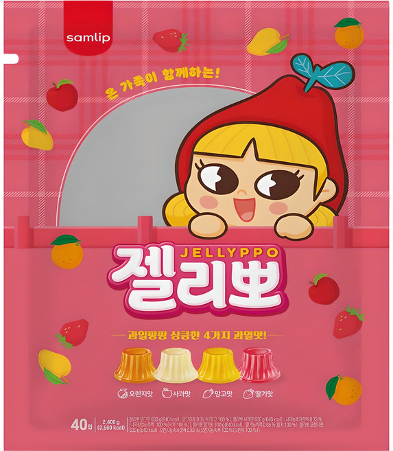 삼립 젤리뽀 40개입, 2.4kg, 1개