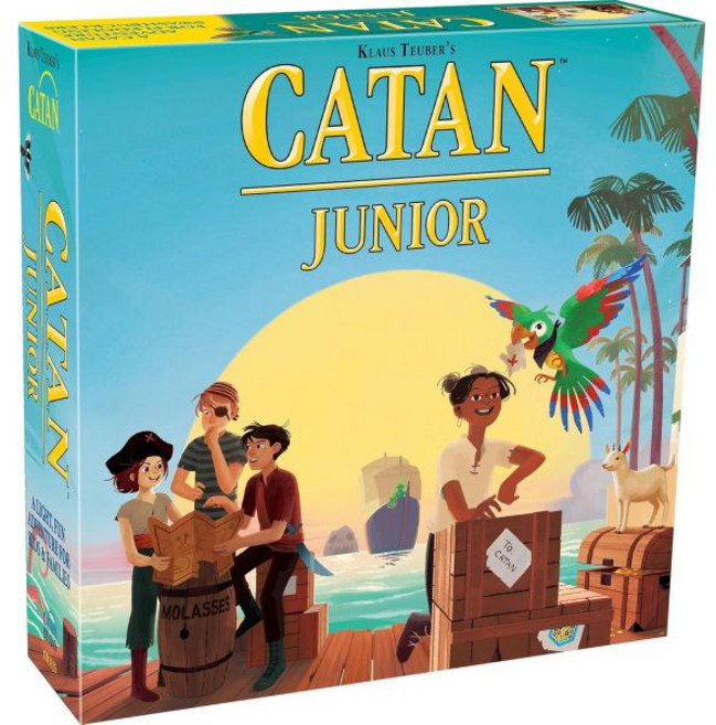 CATAN 주니어 보드 게임 - 젊은 해적들을 위한 스워시버클링 어드벤처 전략 어린이와 성인을 재미있는 가족 6세 이상 2-4인용 30분 플레이타임 Studio 제작, 보드 게임 CATAN 주니어 - 젊은 해적들을 위한 스