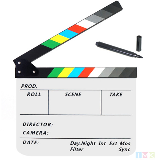 호루스벤누 클래퍼보드 슬레이트 CB30P 화이트믹스+펜, 1세트