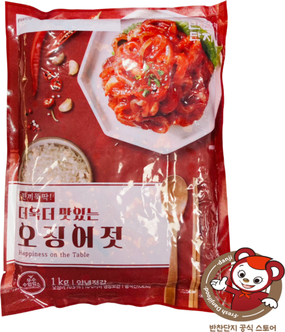 반찬단지 오징어젓 1kg (진공), 1개