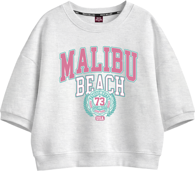 몰토벨리노 SF 말리부비치 여성 반팔 맨투맨 티셔츠