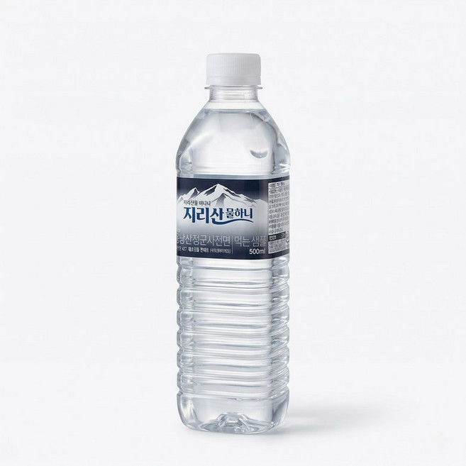 지리산 물하나 생수 유 무라벨 랜덤발송 500ml 60개