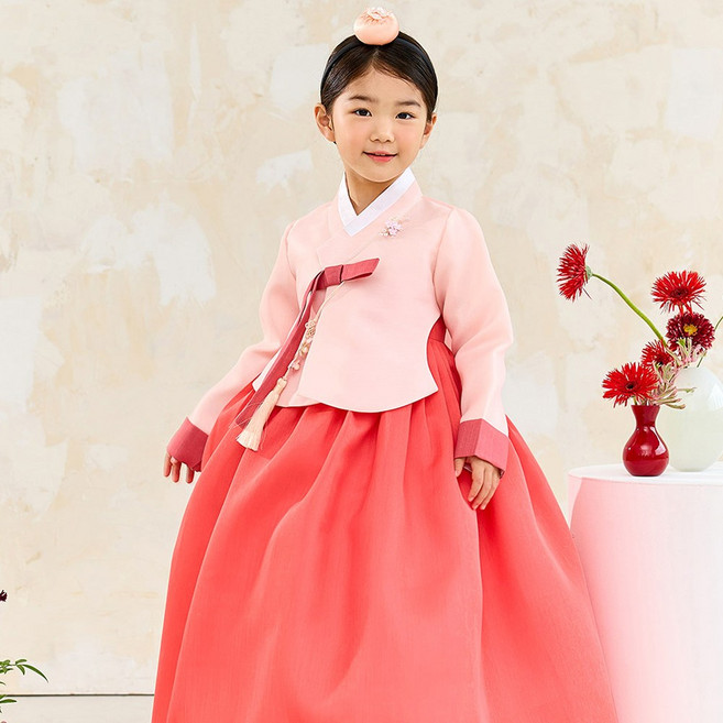 키즈톡톡 해란당의 여아한복 (1-9호) *자체제작* 아동 키즈 유아 어린이 한복 세트 당의 코디 세트 추석 명절 설날