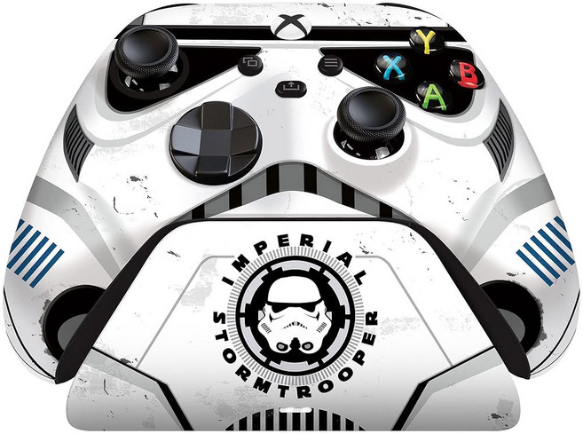 Razer 한정판 만다로리안 무선 프로 컨트롤러 고속충전 스탠드 세트 Xbox One용, Stormtrooper, 1개