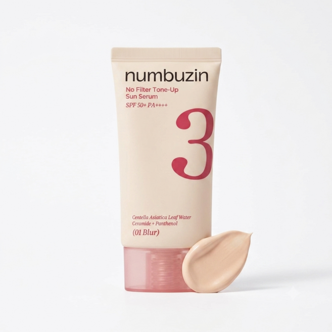 넘버즈인 3번 도자기결 톤업베이지 선크림 SPF50+ PA++++ 01 블러, 1개, 50ml