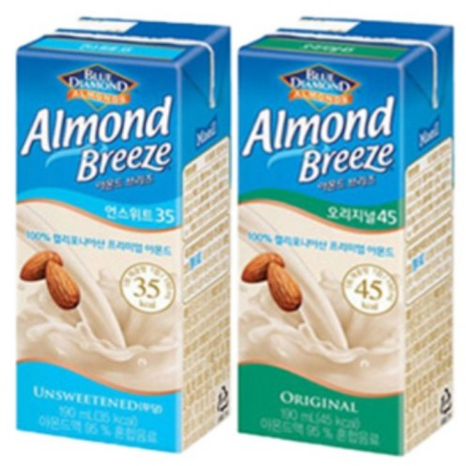 아몬드브리즈 오리지널12팩+언스위트12팩 190ml, 1세트