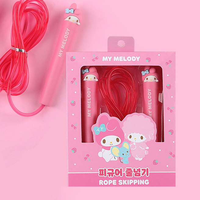 산리오 피규어 줄넘기 마이멜로디, 1개, 핑크