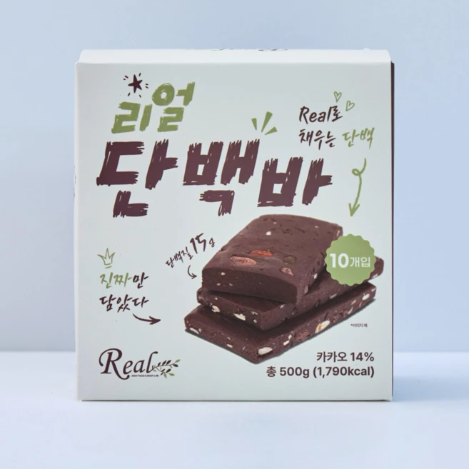 리얼로푸드앤바디랩 리얼 단백바 다이어트바 건강간식 경남 곶감 저당단백질바 천연 프로틴바, 1개, 500g - 쿠팡