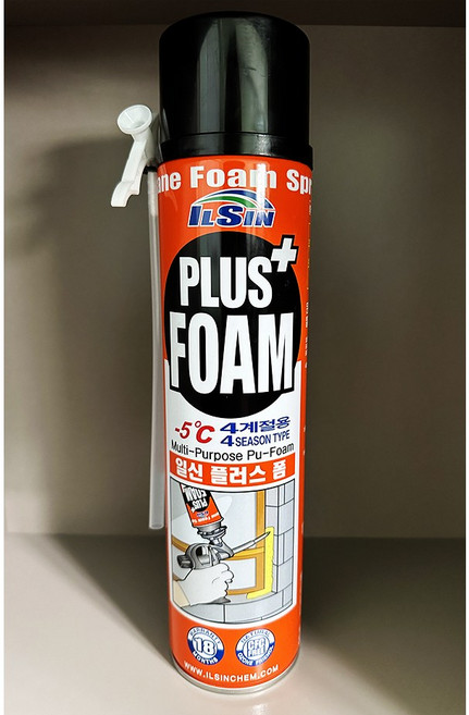 일신 IS-1200 플러스폼 폴리우레탄 스프레이 우레탄폼 일회용(1박스 15개), 15개